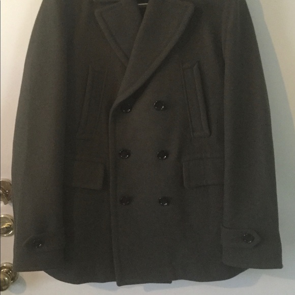 ❌. SOLD ❌ Hugo Boss Pea Coat 40R Retail $745 - Picture 3 of 7